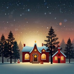 Christmas tree in front of a house