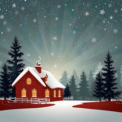 Christmas tree in front of a house