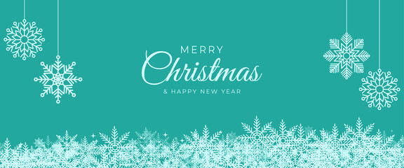 christmas snowflake banner design background. snowflake christmas pattern design