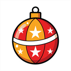 Obraz premium Christmas bauble vector