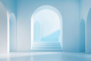 Fototapeta premium empty white hall
