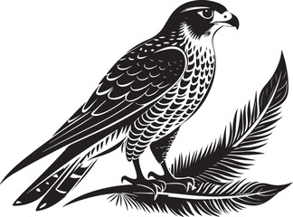 Fototapeta premium saker falcon vector illustration design