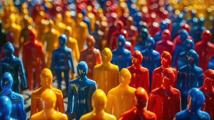 Fototapeta premium Socially Conscious Consumer: Chooses brands that support fair labor practices, community causes, and values like diversity and human rights, aligning with their social values. 