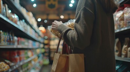 Fototapeta premium Convenience-Oriented Consumer: Prefers brands that make shopping effortless, choosing subscription options or fast delivery for a smooth, time-saving buying experience. 