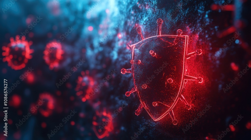 Aufkleber 3d rendering of health graph showing long-term critical illness coverage with protective shield