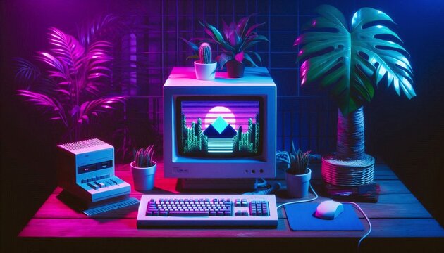retro style screen