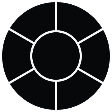 Photo collage with Geometric circle for picture album and presentation. Background texture pattern for modern design 