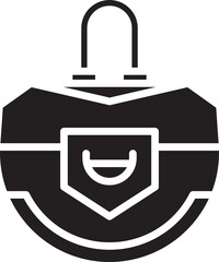 Fashion Bag Glyph Icon
