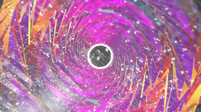 Animation Of Abstract 3 D Background In The Form Of A Spiral 02. 4 K