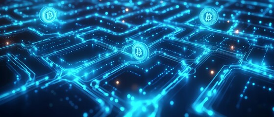 Obraz premium Asset Blockchain Pathways, Digital Asset Tokenization
