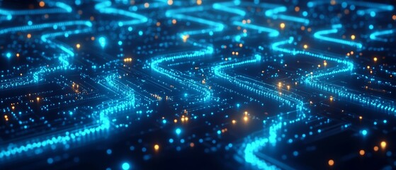 Fototapeta premium Asset Blockchain Pathways, Digital Asset Tokenization