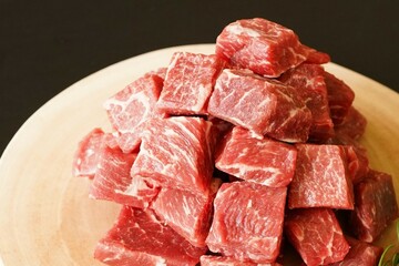 牛赤身肉ステーキ＆サイコロステーキ