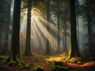 morning in the forest