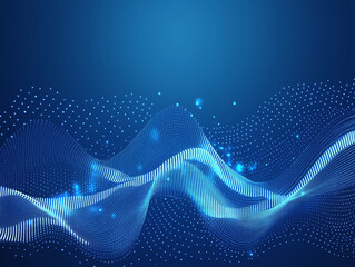 abstract blue wave background