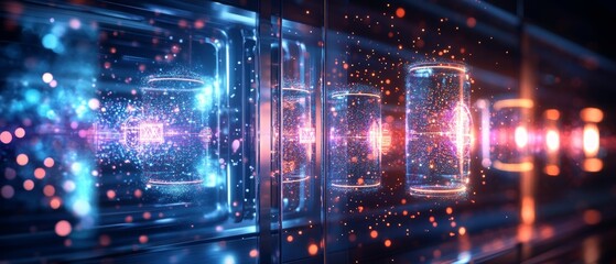 Obraz premium Digital Vault of Tokens, Digital Asset Tokenization