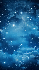Obraz premium Stars in the Sky. Night landscape. Galaxy night landscape