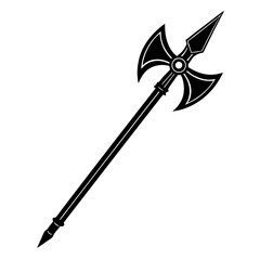 illustration of a halberd