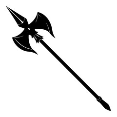 illustration of a halberd