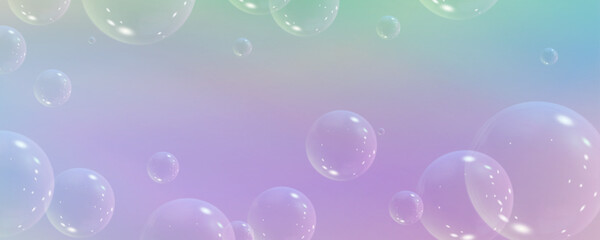 Realistic soap vector bubbles png isolated on transparent background. The effect of falling and flying bubbles. Glass bubble effect.	
