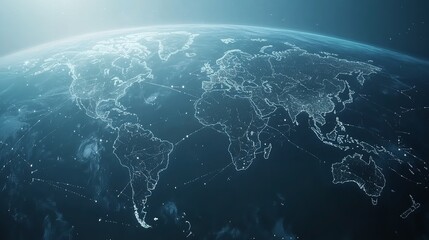 Connected World - Global Network Illuminated