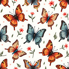 Butterfly with sunflowers 