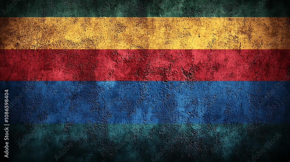 Poster vibrant swirl of colors in abstract design representing pride with rich textures and rustic backgrou