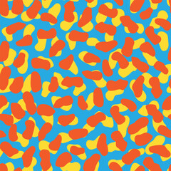 Colourful Abstract Brush Strokes Seamless Pattern Design