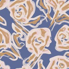 Pastel Abstract Floral Seamless Pattern Design