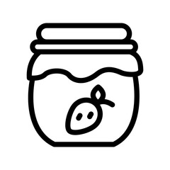 13 jam jar line icon illustration vector graphic