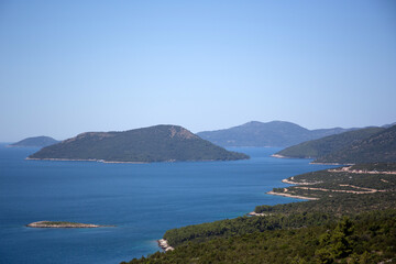 Beautiful views of Croatia islands