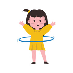 Child Playing Character Vector - 02