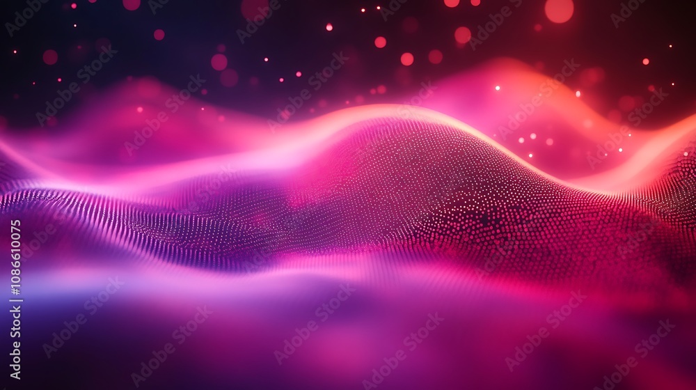 Poster captivating dynamic fractal designs mimicking the flow of vibrant colors and patterns in a mesmerizi