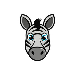 Zebra head vector
illustration