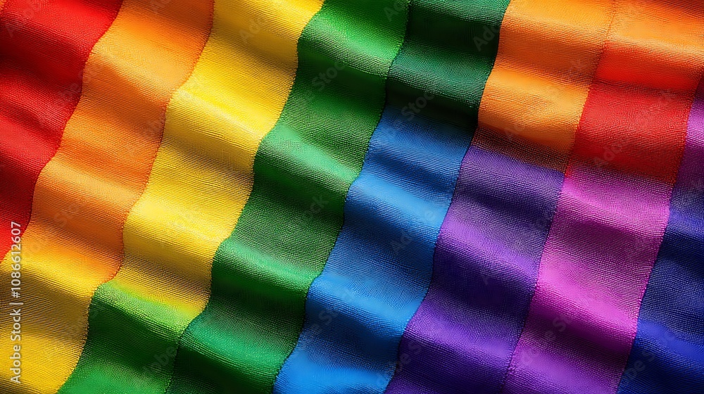 Poster a mesmerizing display of vibrant swirling colors of the rainbow merging harmoniously in an eye-catch