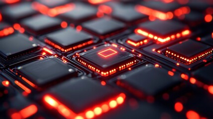 Obraz premium Glowing Digital Firewall Symbolizing Robust Data Protection and Cybersecurity