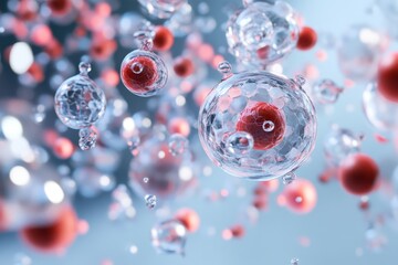 Illustration of the cellular detoxification process highlighting purification mechanisms at the microscopic level.