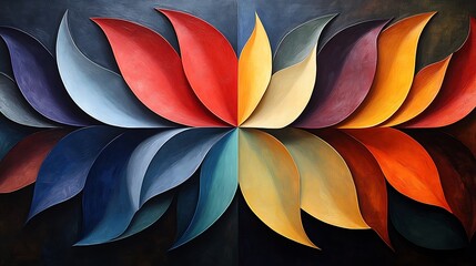 A Vibrant and Swirling Burst of Colorful Petals Inspired by the Rainbow Merging into an Artistic Display of Radiant Hues and Dynamic Forms for Visual Inspiration