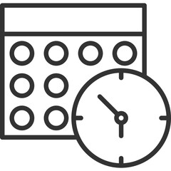 Obraz premium Schedule Icon Line