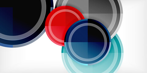 Geometric design abstract background - circles