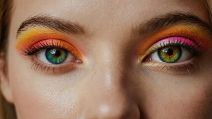 Fototapeta premium Colorful Eyeshadow Makeup