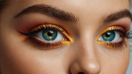 Fototapeta premium Colorful Eyeshadow Makeup