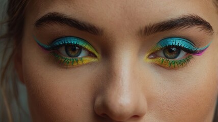 Fototapeta premium Colorful Eyeshadow Makeup