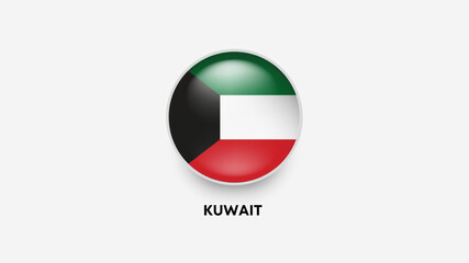 kuwait 3d flag vector illustrator