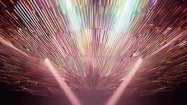 nightclub events fashion shows 4K looped captures glamour party holiday celebration clubbing club show dance illuminated bright beam stage shiny flashing light celebrate blinking pink nightlife