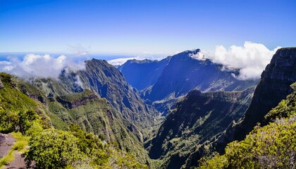 Naklejka premium view from the top of the mountain