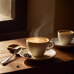 Kaffee - Morgenritual: Kaffee und Zeitung