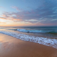 sunset on the beach