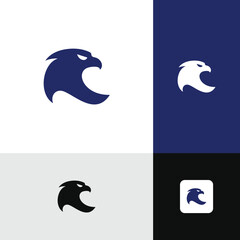 Eagle Head Logo Designs Modern Simple Minimalis