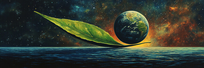 Earth Balancing on the Edge of a Giant Leaf, Teetering Over a Cosmic Ocean Below 