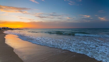 Fototapeta premium sunset over the beach